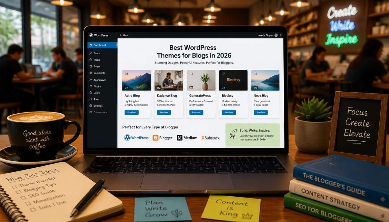 Best WordPress Themes for Blogs in 2026