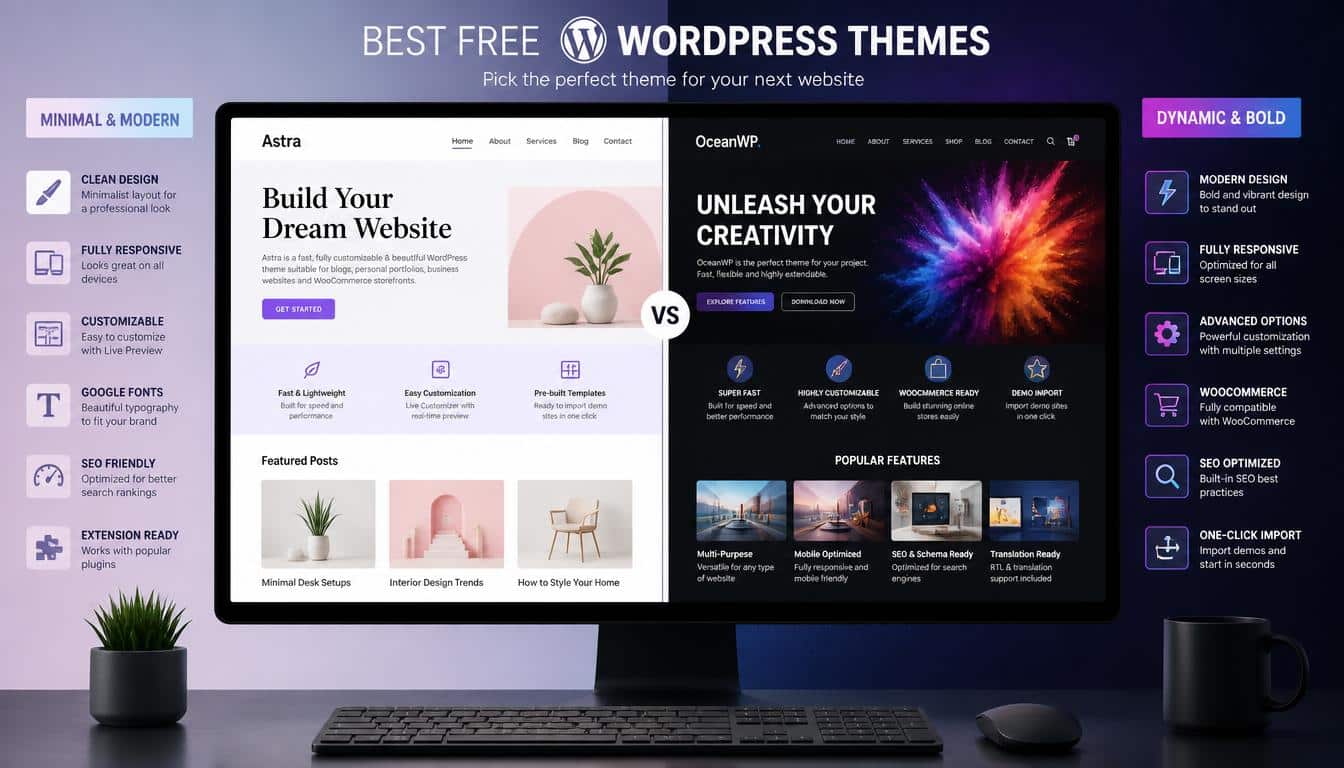 Comparing the Best Free WordPress Themes