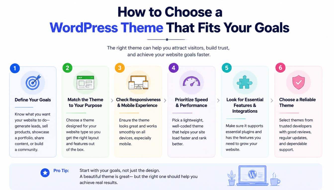 How to Choose a WordPress Theme That Fits Your Goals