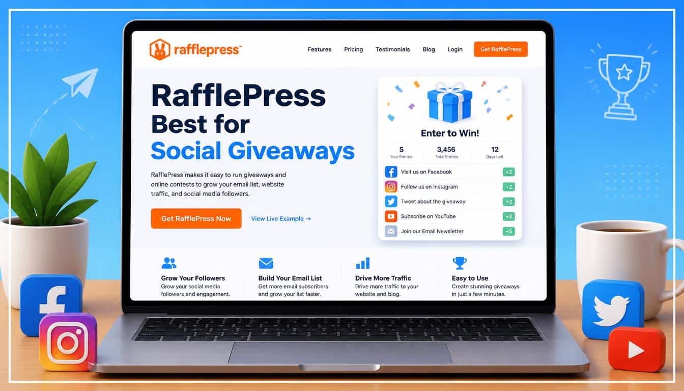 RafflePress Best for Social Giveaways