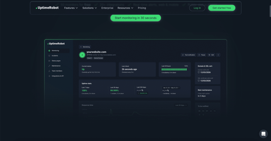 Set Up Uptime and Security Monitoring