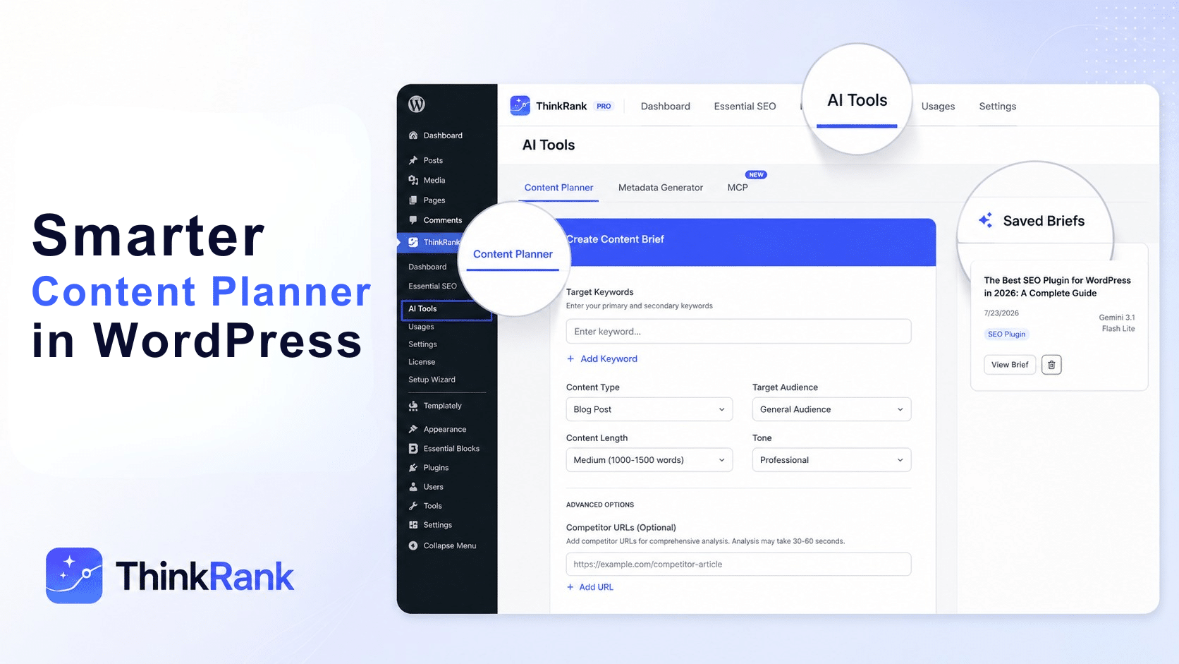 Smarter Content Planner in WordPress.