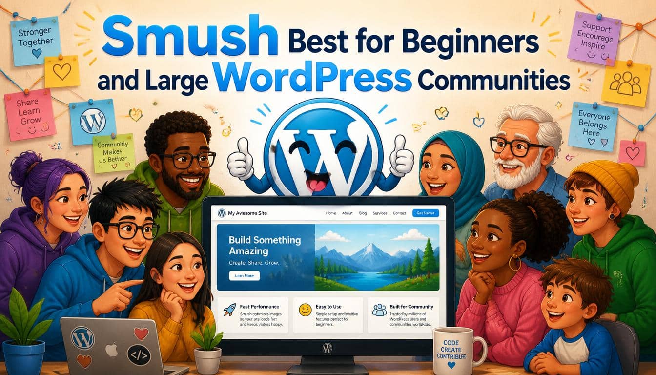 Smush Best for Beginners and Large WordPress Communities