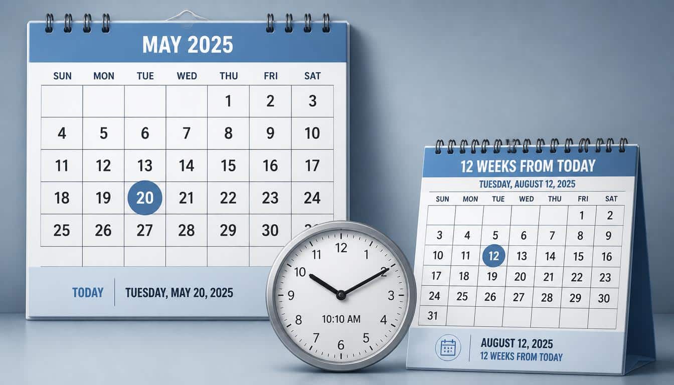 What Date Is 12 Weeks From Today?
