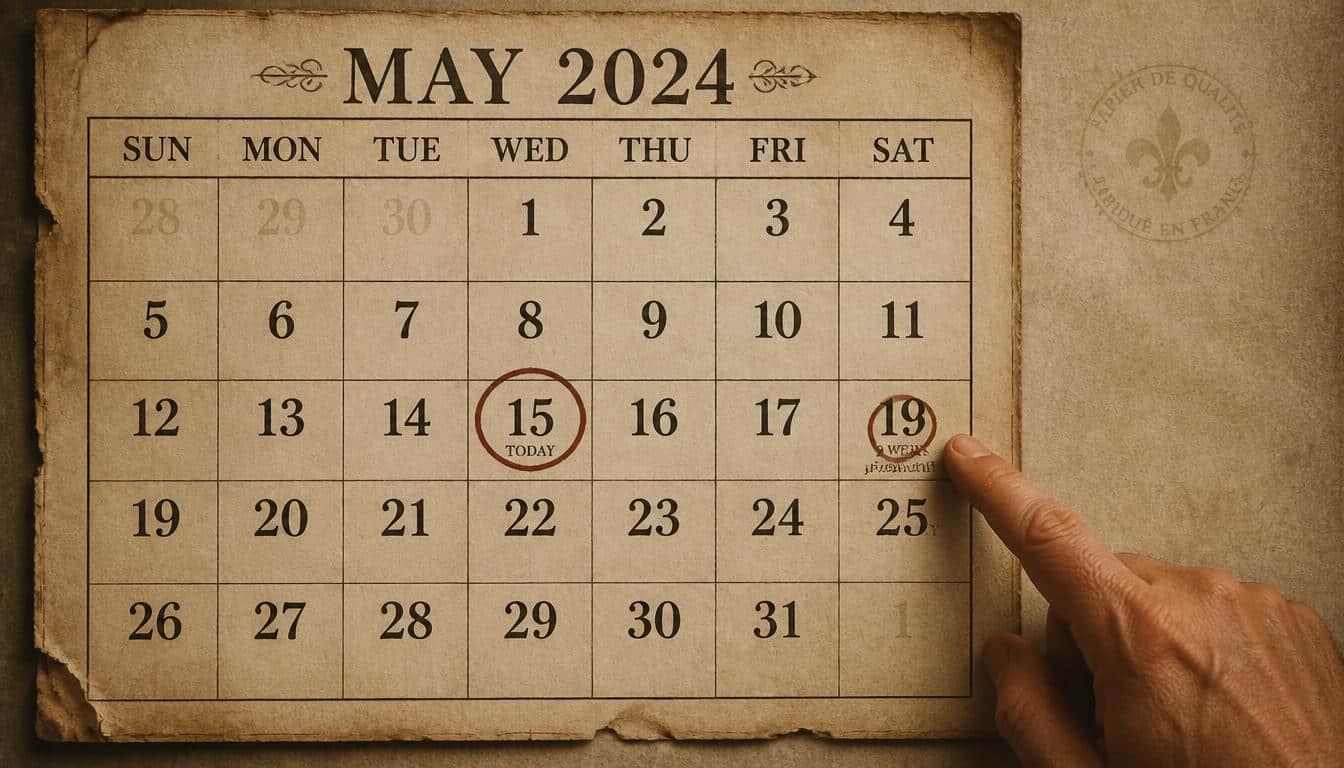 What Date Is 9 Weeks From Today