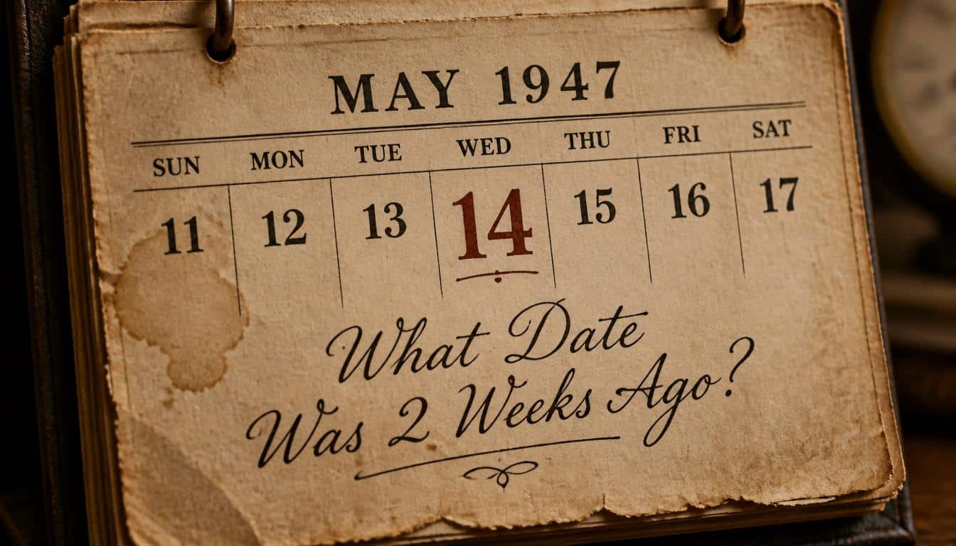 What Date Was 2 Weeks Ago