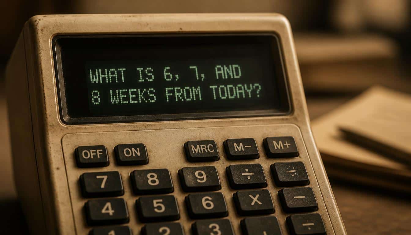What Is 6, 7, and 8 Weeks From Today?