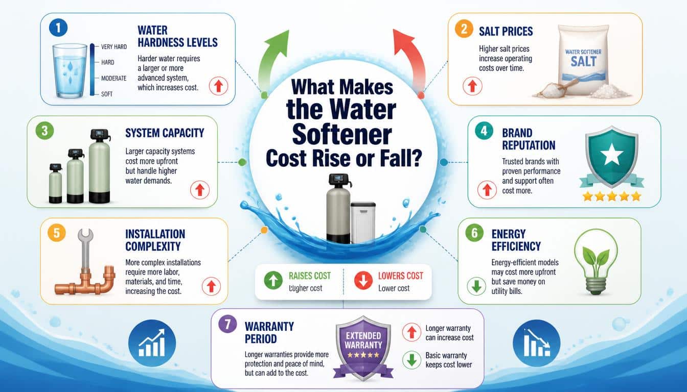 What Makes the Water Softener Cost Rise or Fall