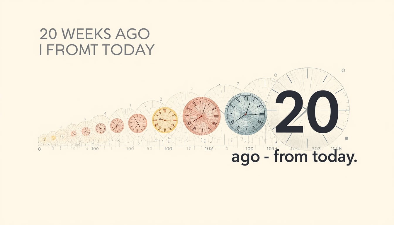 20 Weeks Ago From Today in Different Time Units