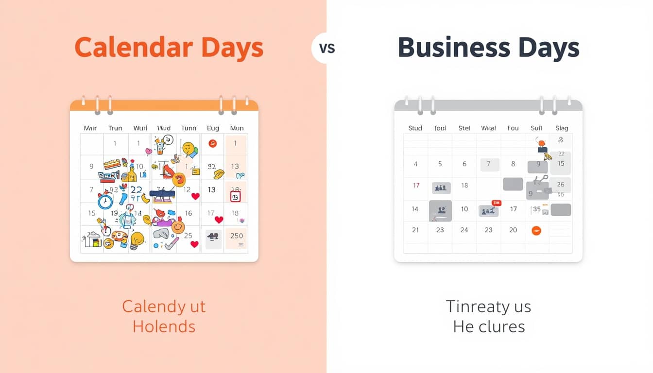 Calendar Days vs. Business Days
