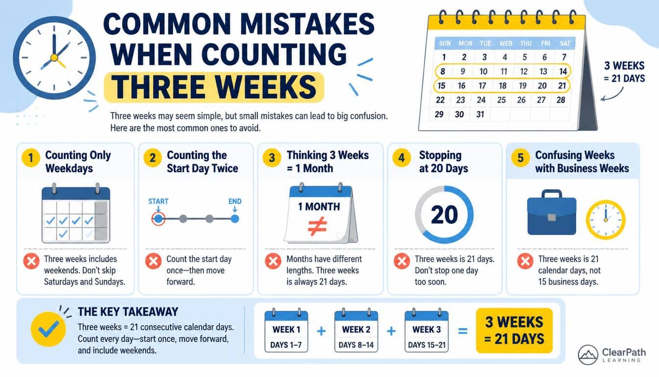Common Mistakes When Counting Three Weeks