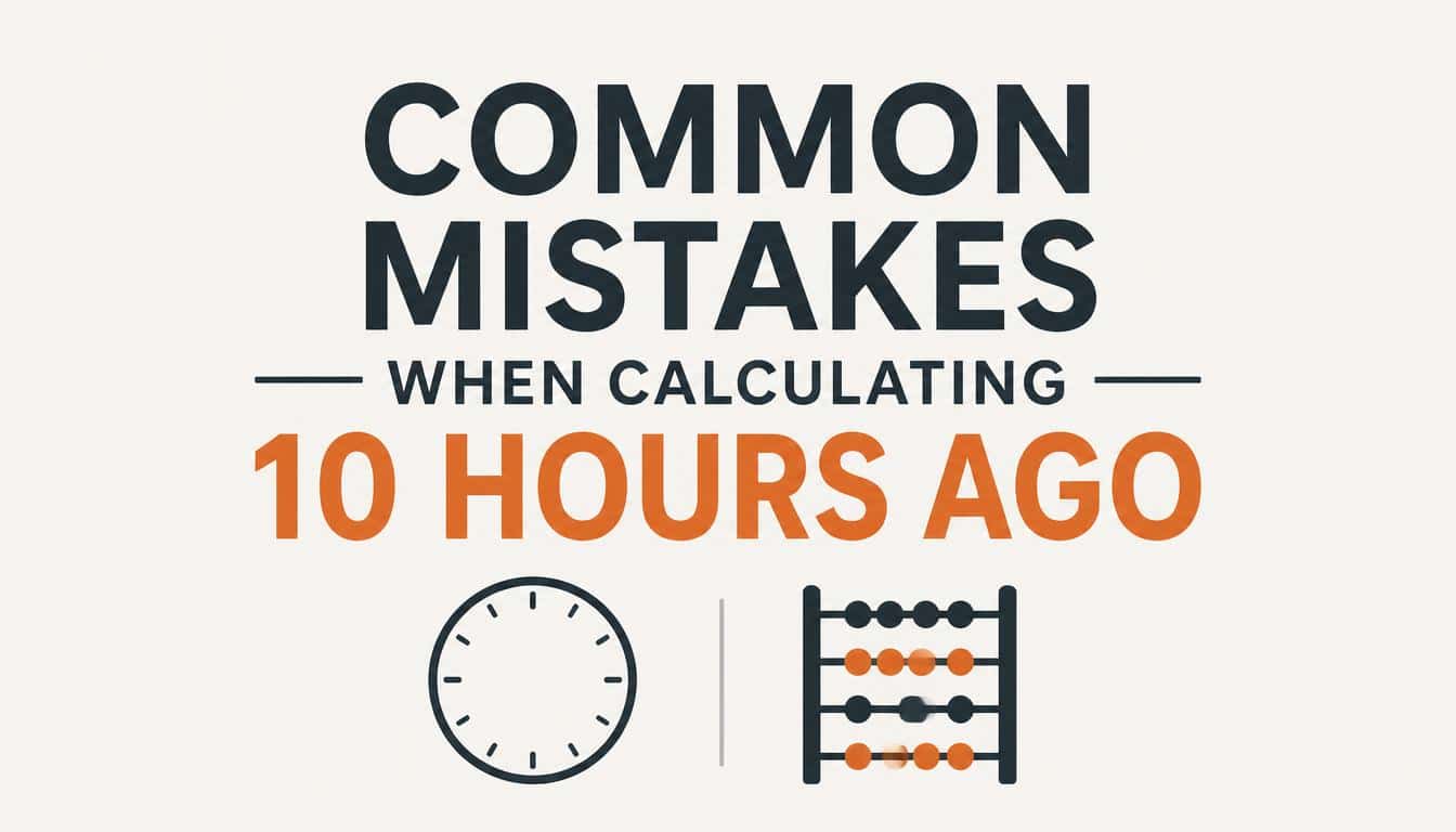 Common Mistakes When Calculating 10 Hours Ago