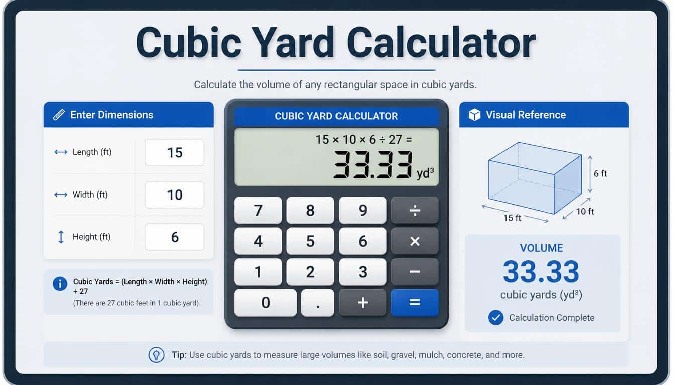 Cubic Yard Calculator