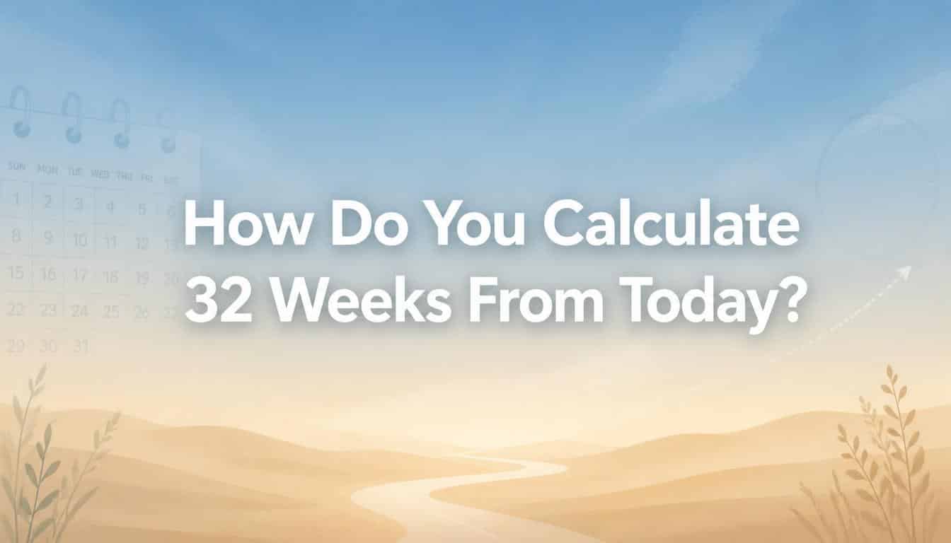 How Do You Calculate 32 Weeks From Today