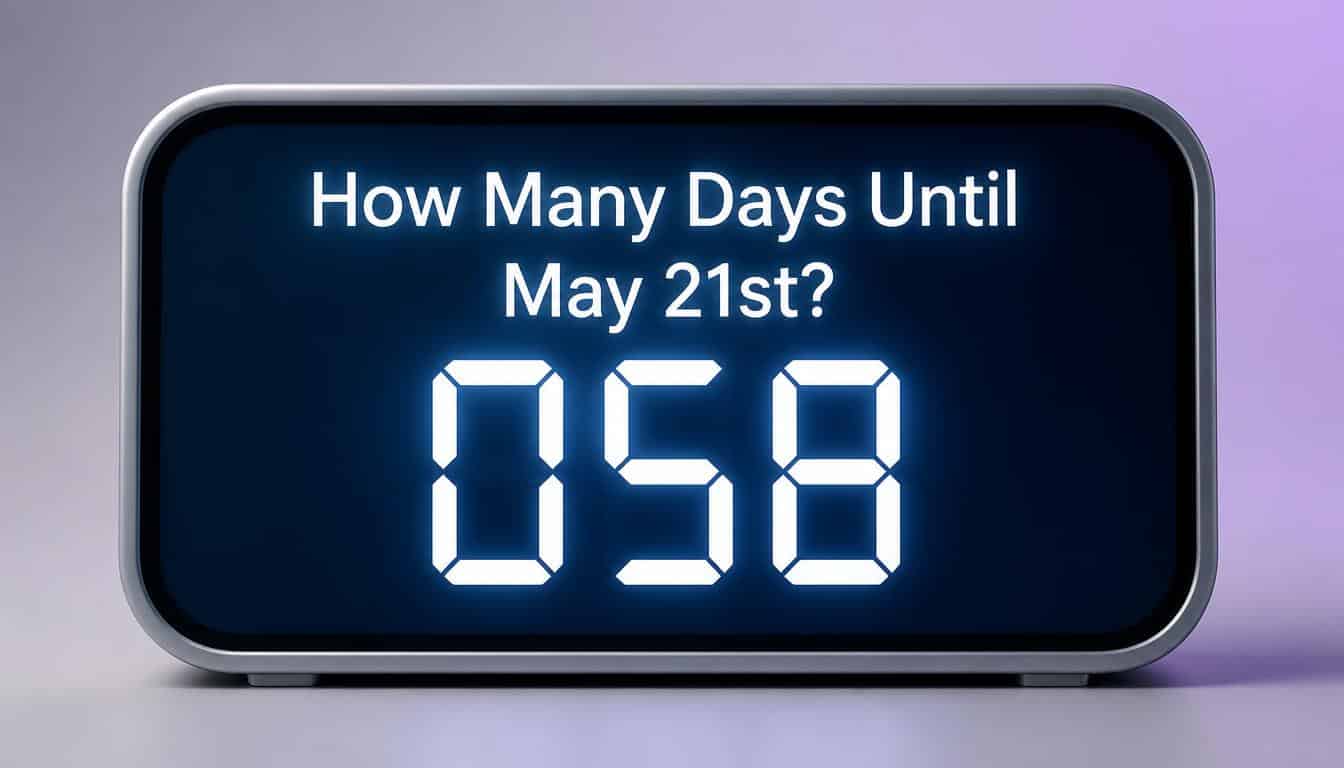 How Many Days Until May 21st