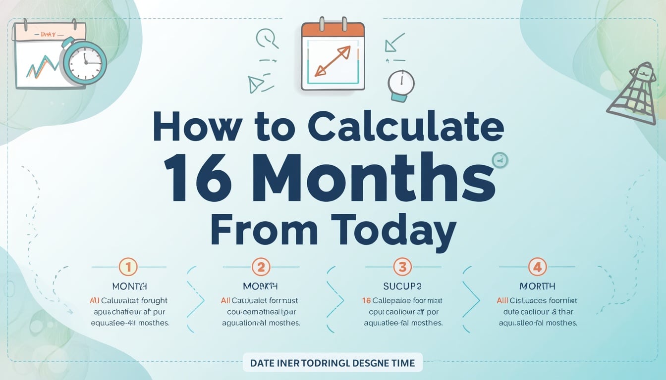 How to Calculate 16 Months From Today