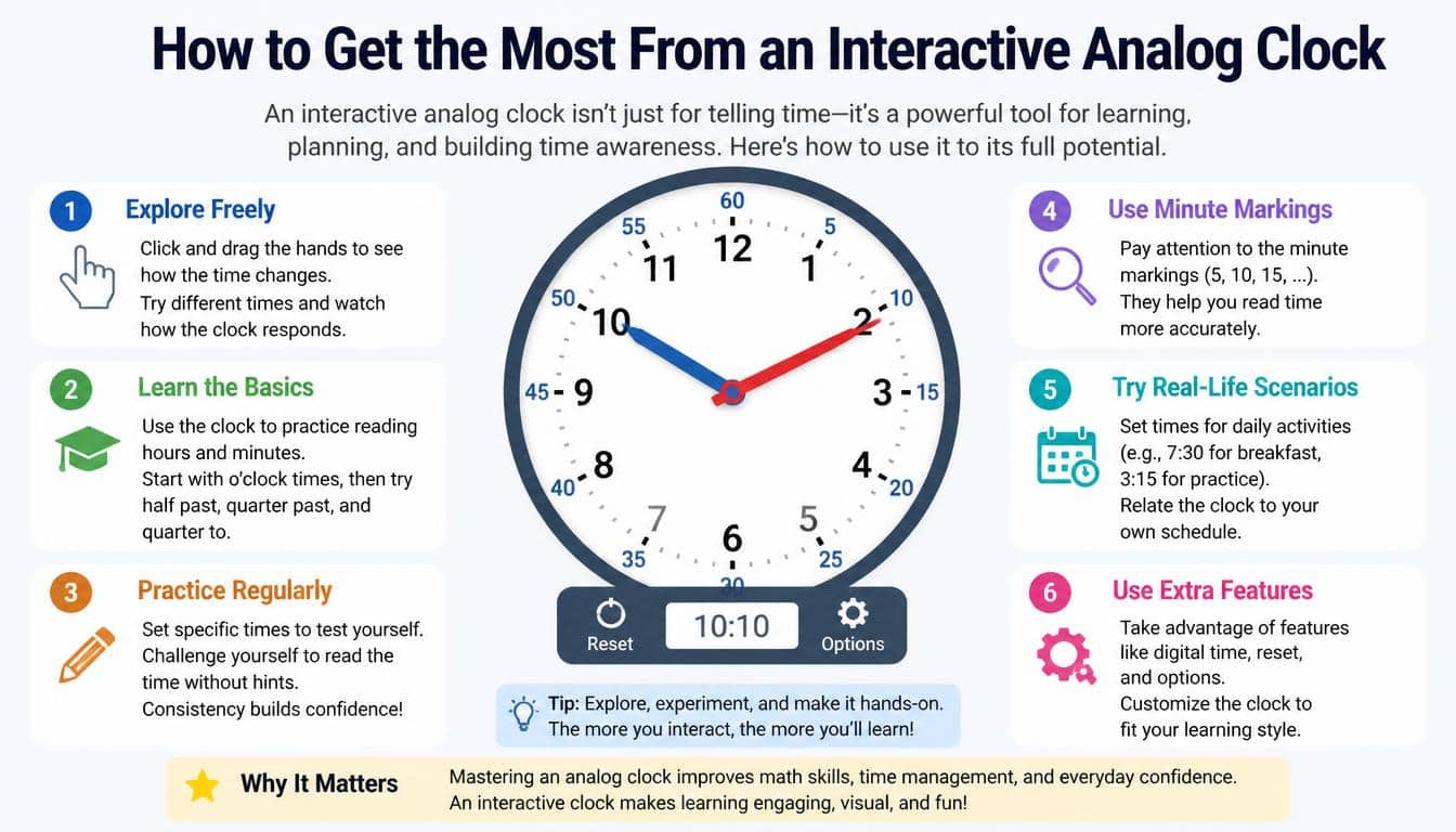 How to Get the Most From an Interactive Analog Clock