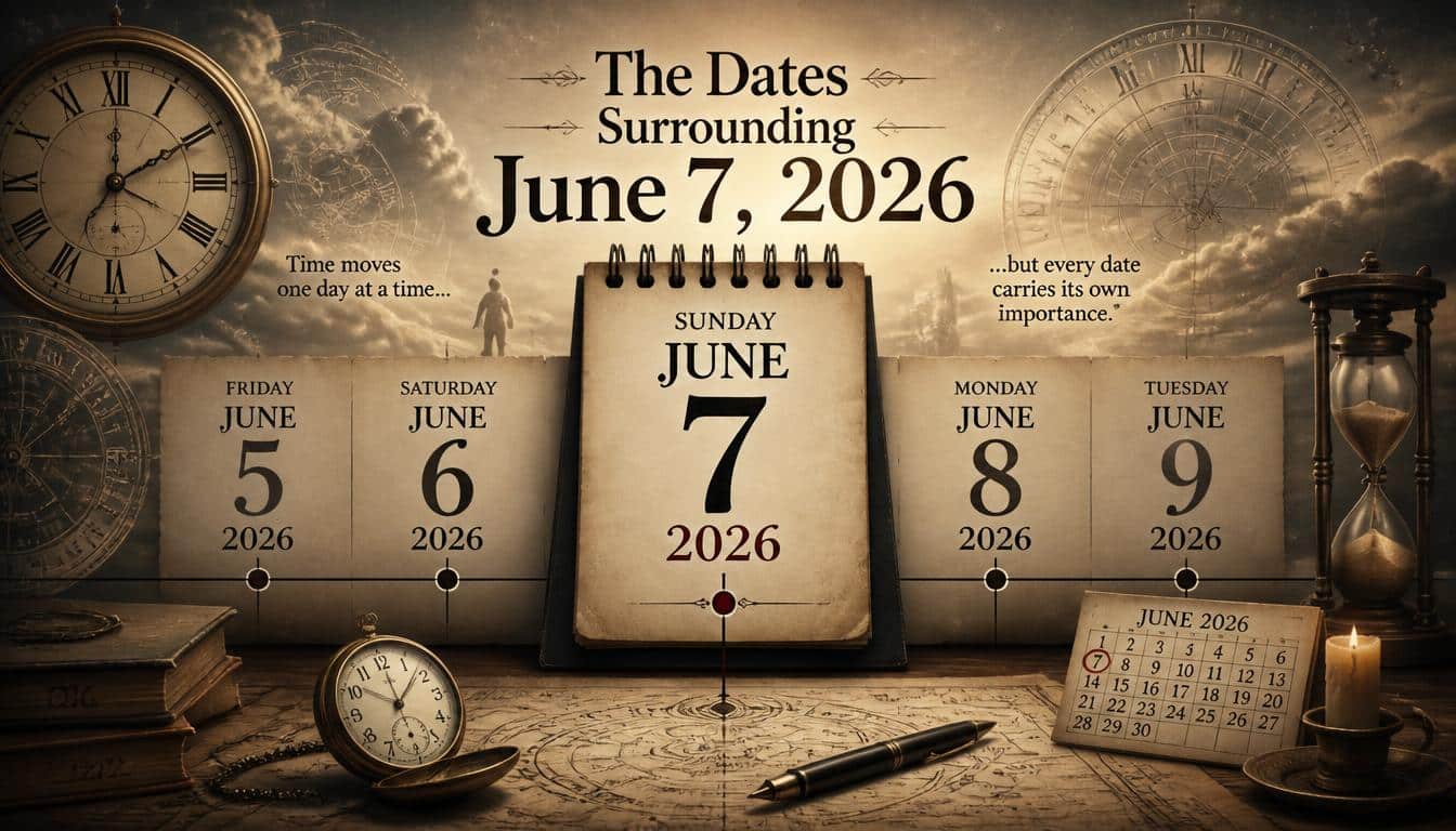 The Dates Surrounding June 7, 2026