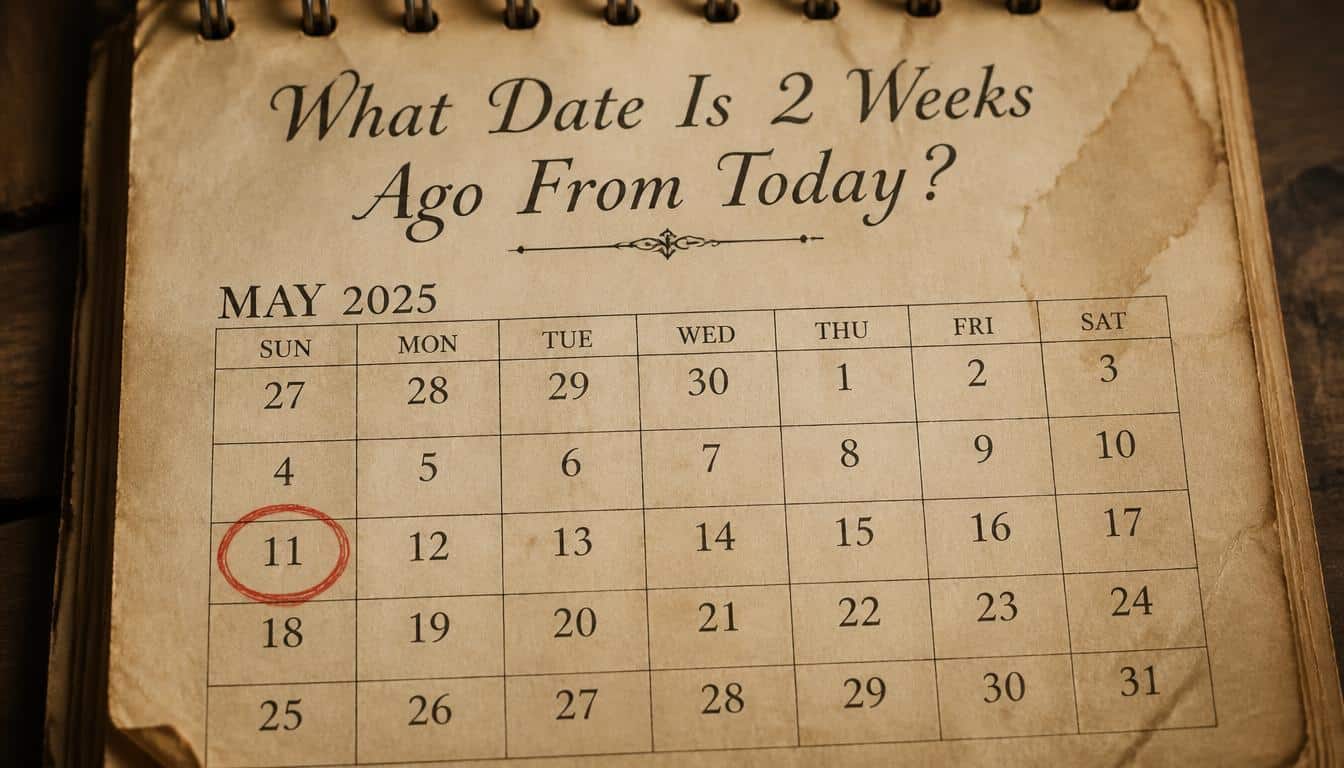 What Date Is 2 Weeks Ago From Today