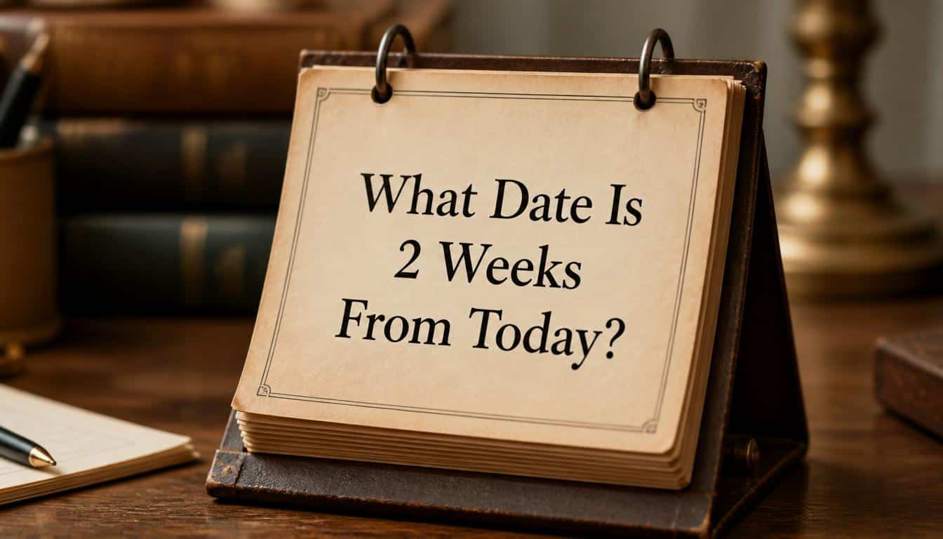 What Date Is 2 Weeks From Today
