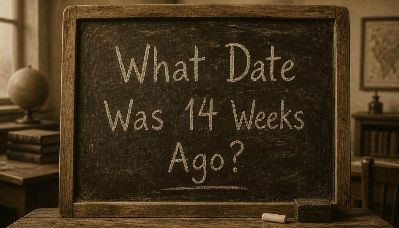 What Date Was 14 Weeks Ago?