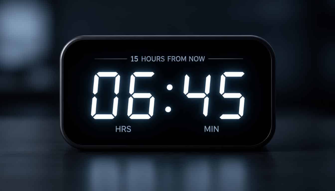 What Time Is 15 Hours From Now