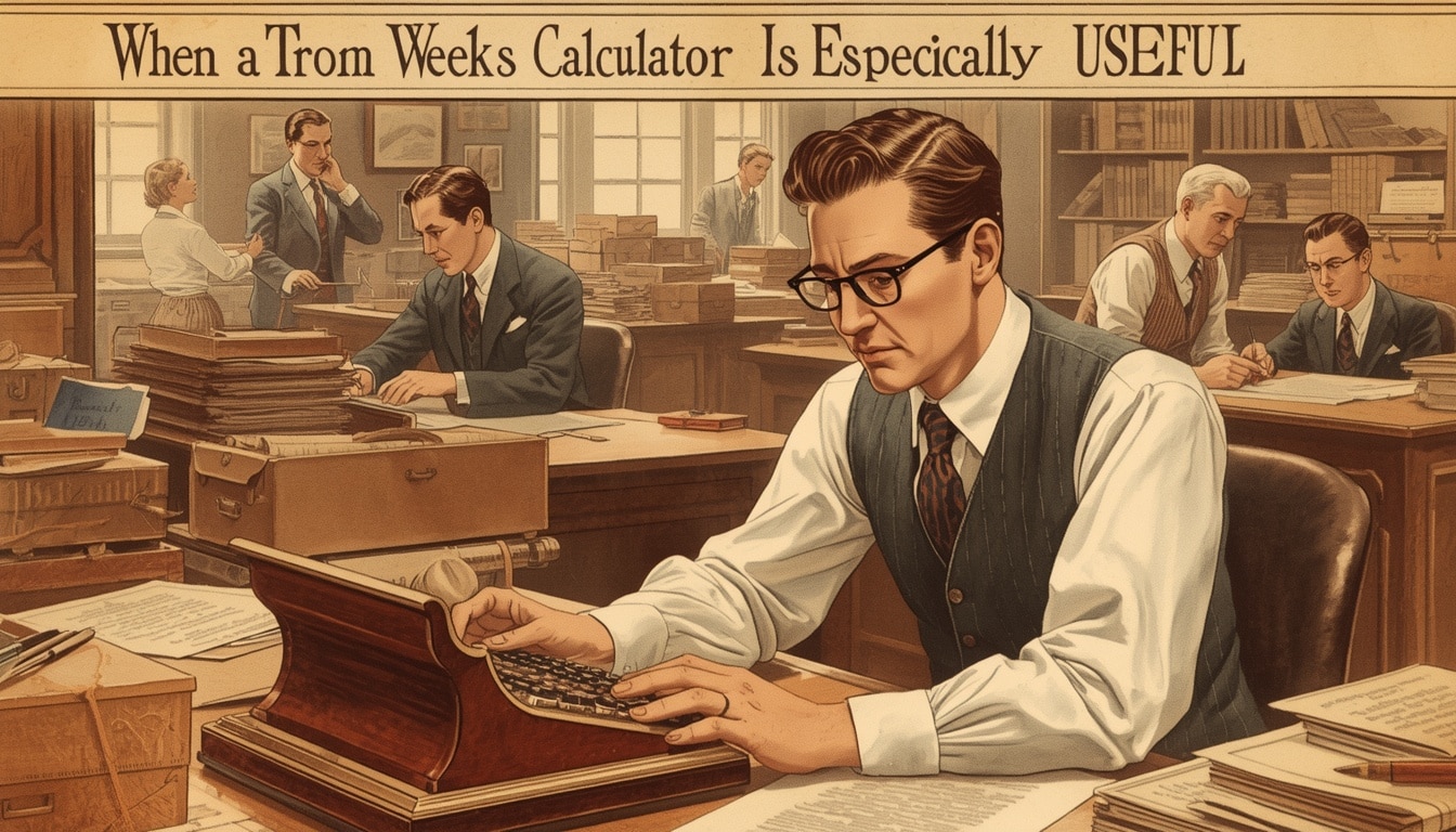 When a Weeks Calculator Is Especially Useful