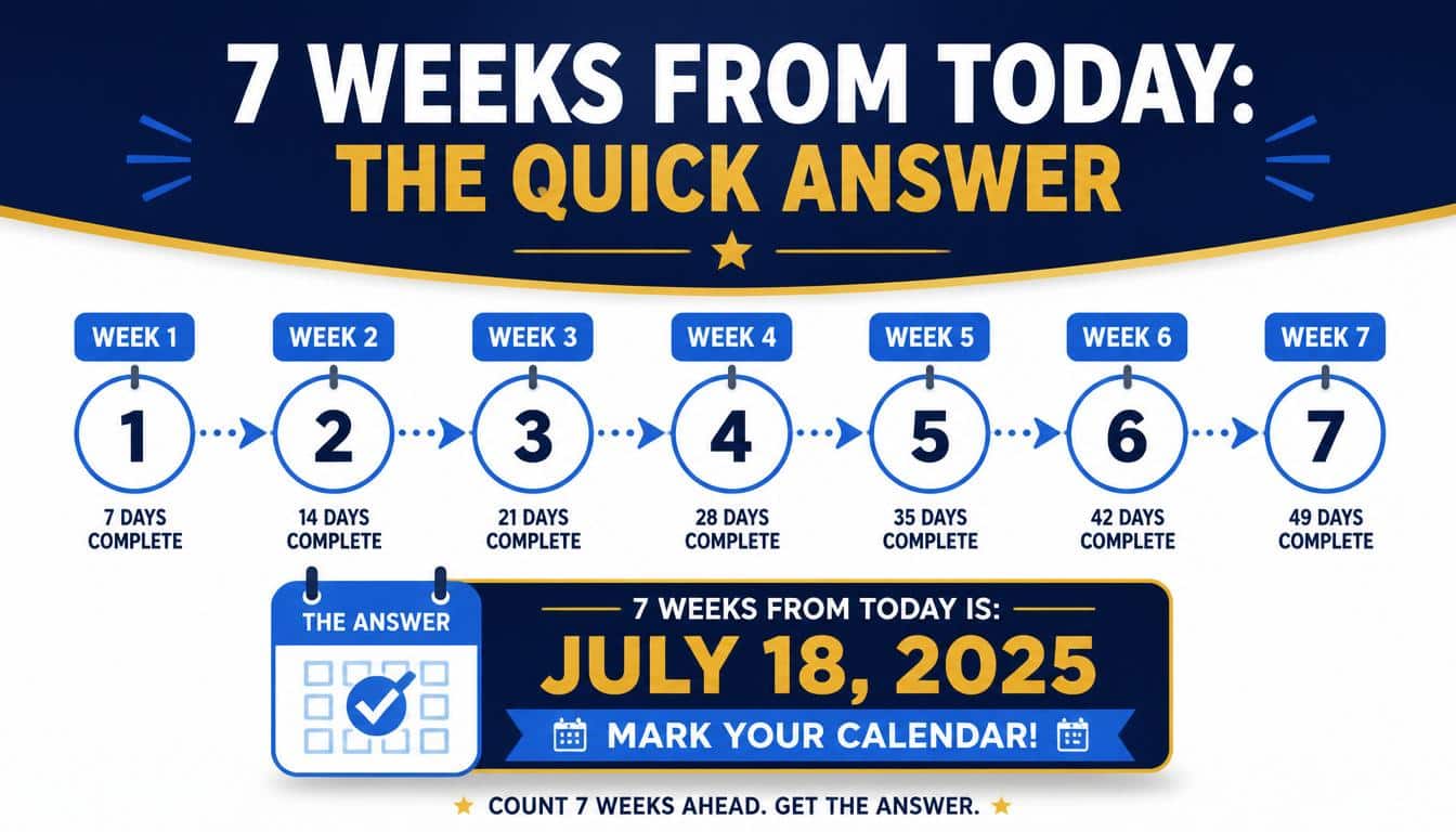 7 Weeks From Today: The Quick Answer