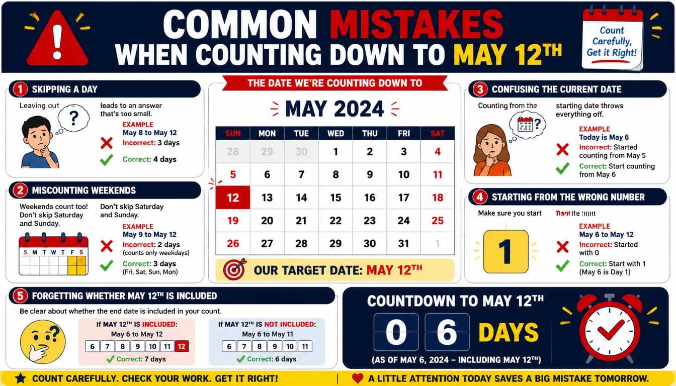 Common Mistakes When Counting Down to May 12th