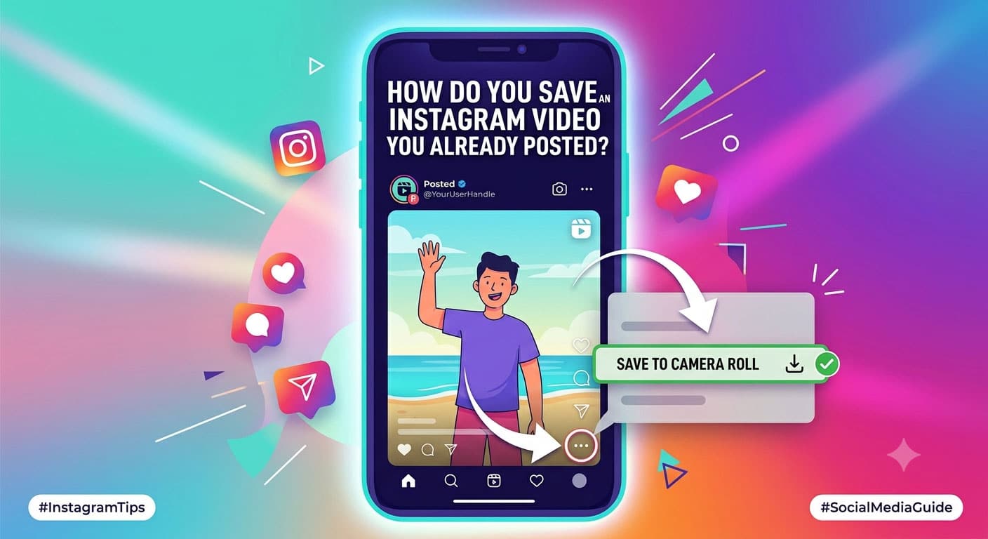 How do you save an Instagram video you already posted