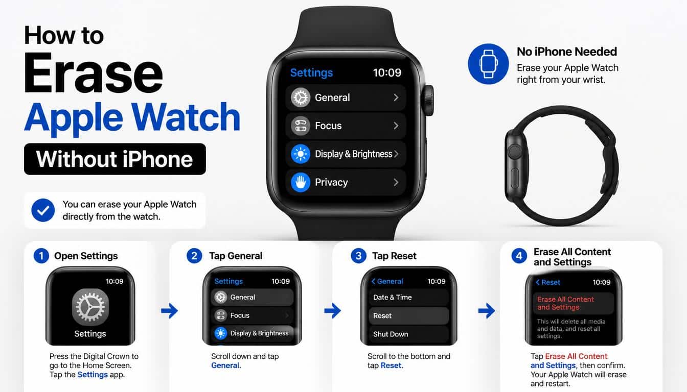 How to Erase Apple Watch Without iPhone