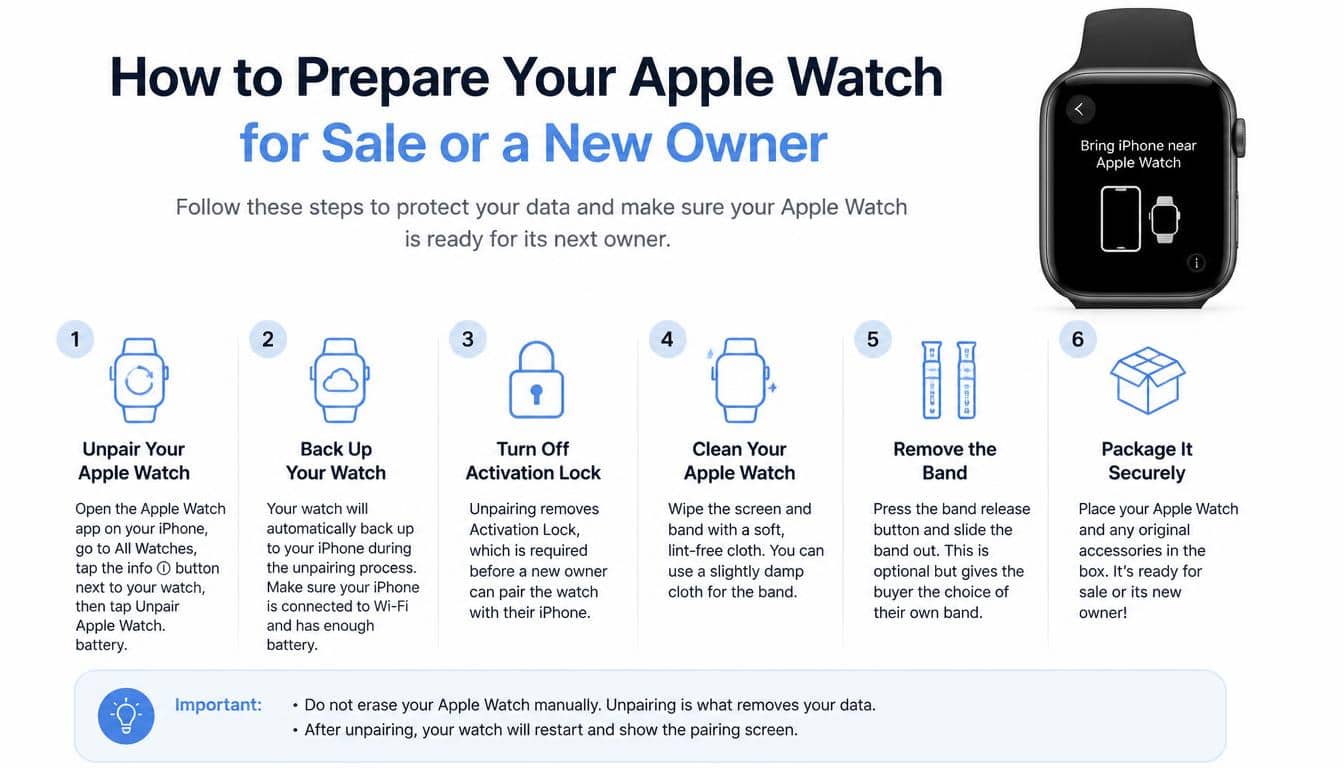 How to Prepare Your Apple Watch for Sale or a New Owner