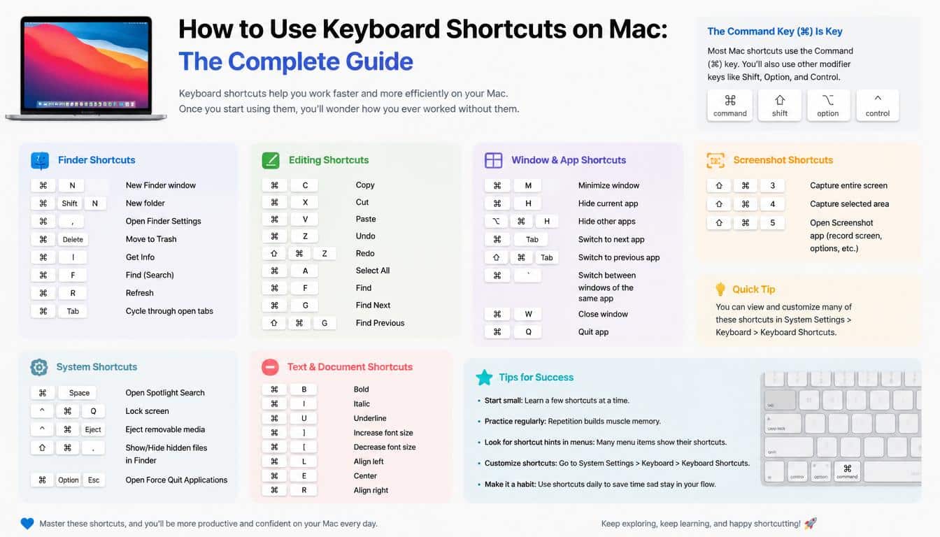How to Use Keyboard Shortcuts on Mac