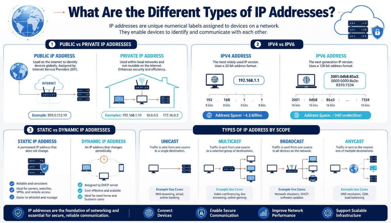 What Are the Different Types of IP Addresses