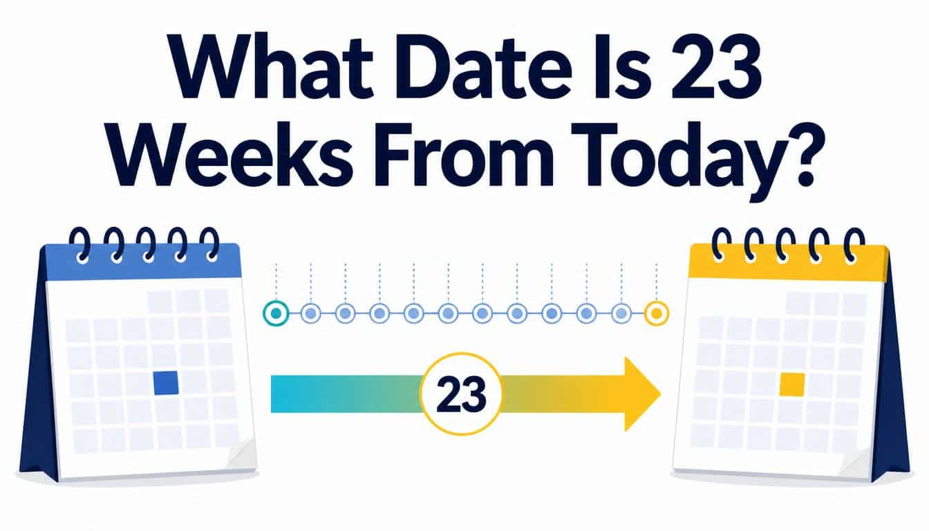 What Date Is 23 Weeks From Today?