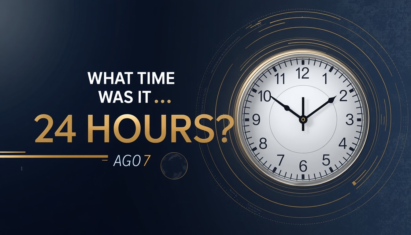 What Time Was It 24 Hours Ago?
