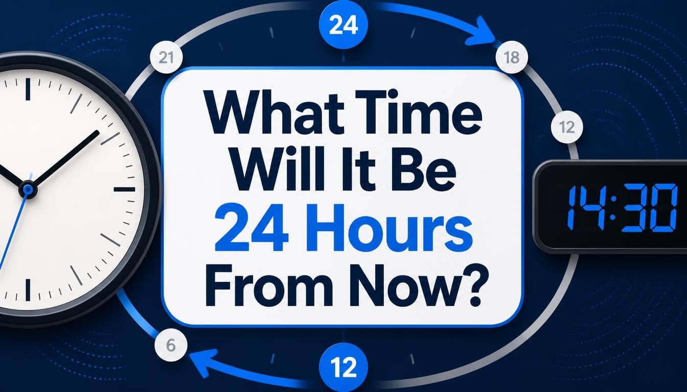 What Time Will It Be 24 Hours From Now