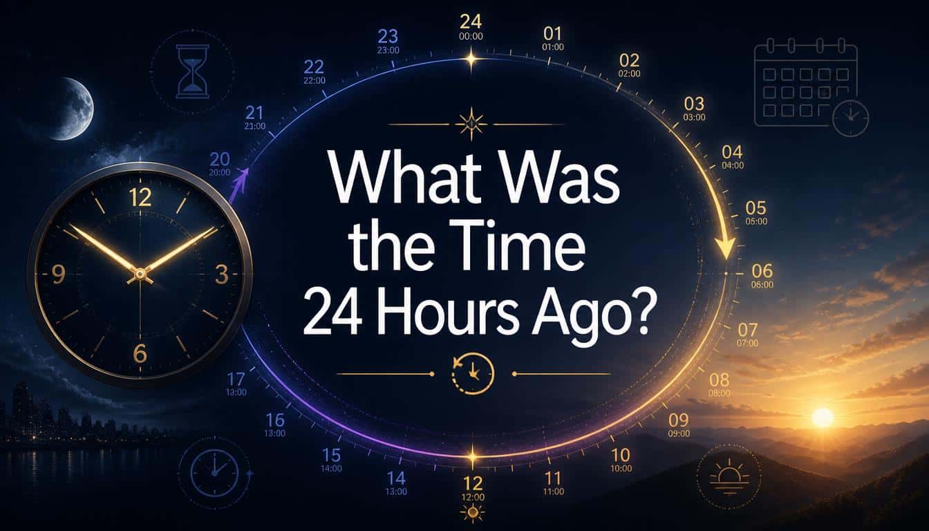 What Was the Time 24 Hours Ago