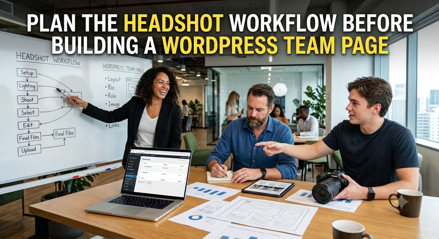 Plan the Headshot Workflow Before Building a WordPress Team Page