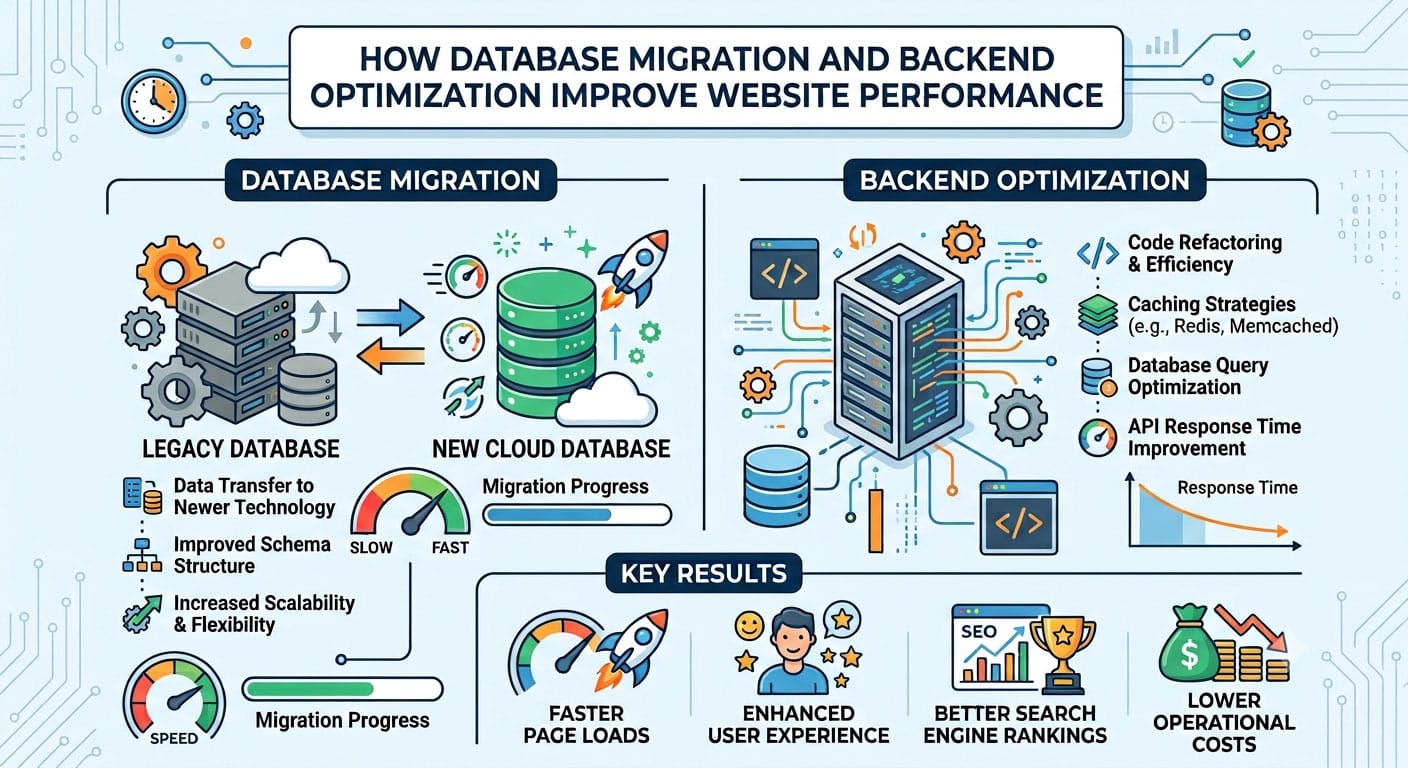 How Database Migration and Backend Optimization Improve Website Performance